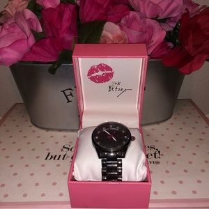 Gunmetal Betsey Johnson Watch
